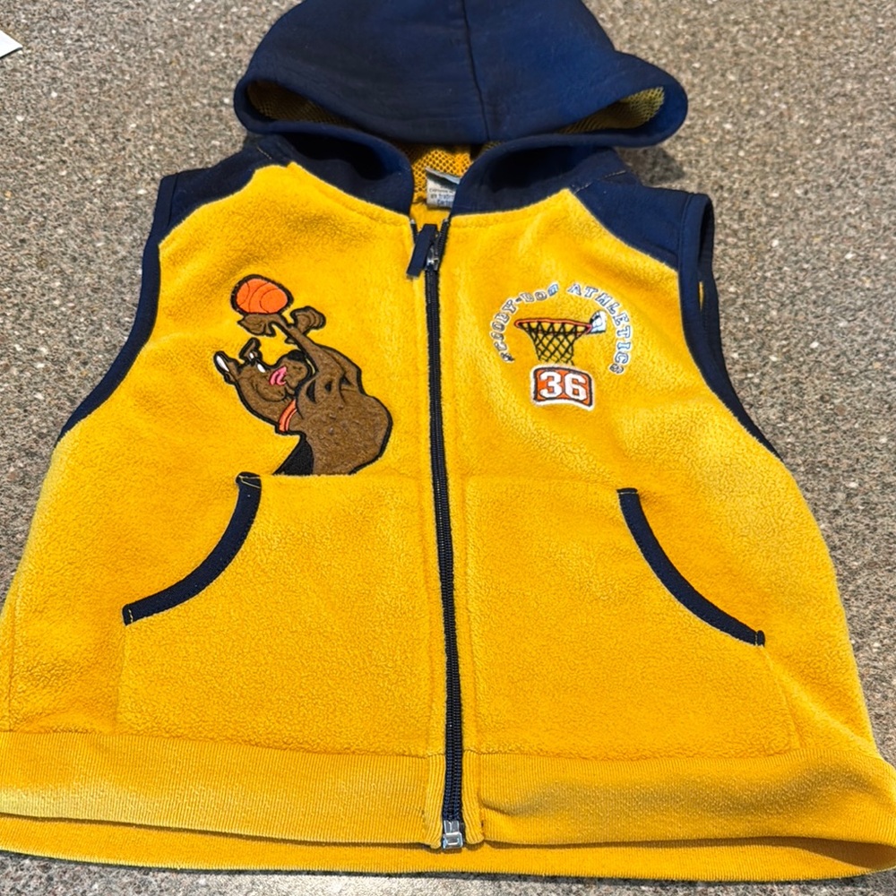 Vintage y2k scooby doo fleece vest
